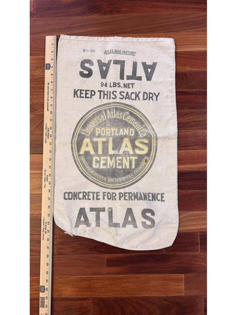 Vintage Portland Atlas Cement Sack